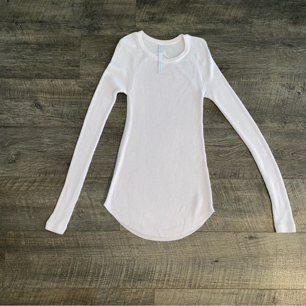Lululemon Cabin Yogi Pullover Long Sleeve Neutral Blush/Light Pink Size 10